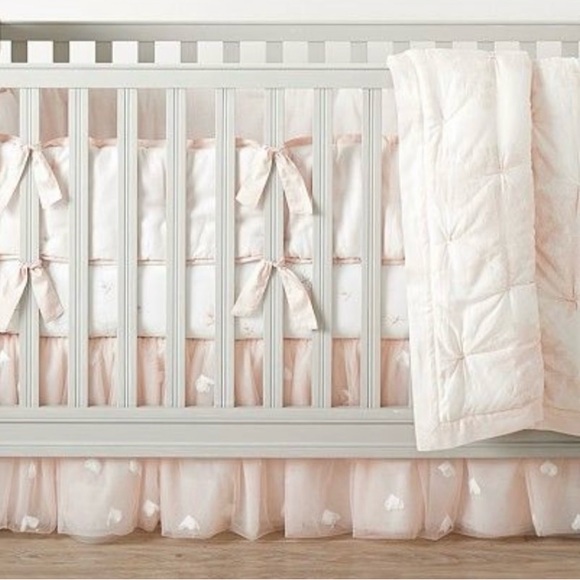 Crib bedding set Pottery Barn Kids Ethereal Butterfly Monique Lhuillier - Picture 1 of 10